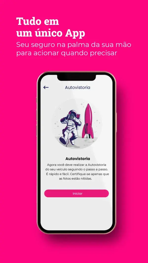 Autovistoria pelo app
